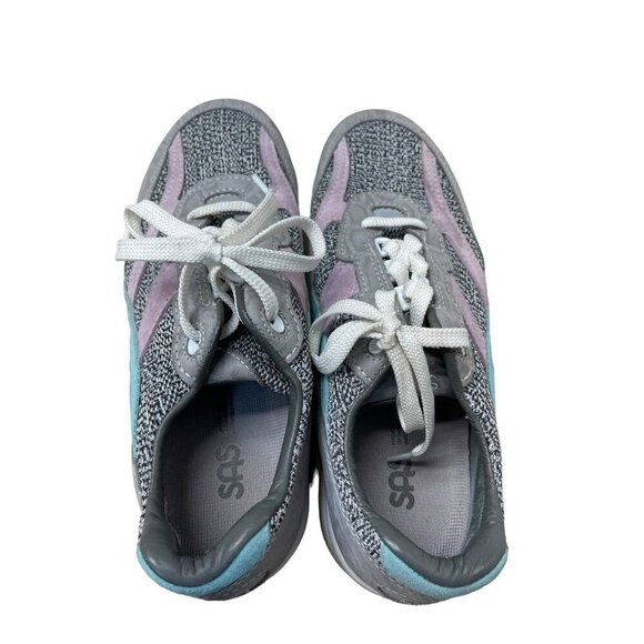 SAS Tour Mesh Lux Cinder Gray Pink Suede Walking Shoes Tripad Comfort Women 8.5 - Picture 3 of 9